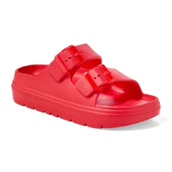 Sol Borne Women's Shore Sandals - Red - Size 9