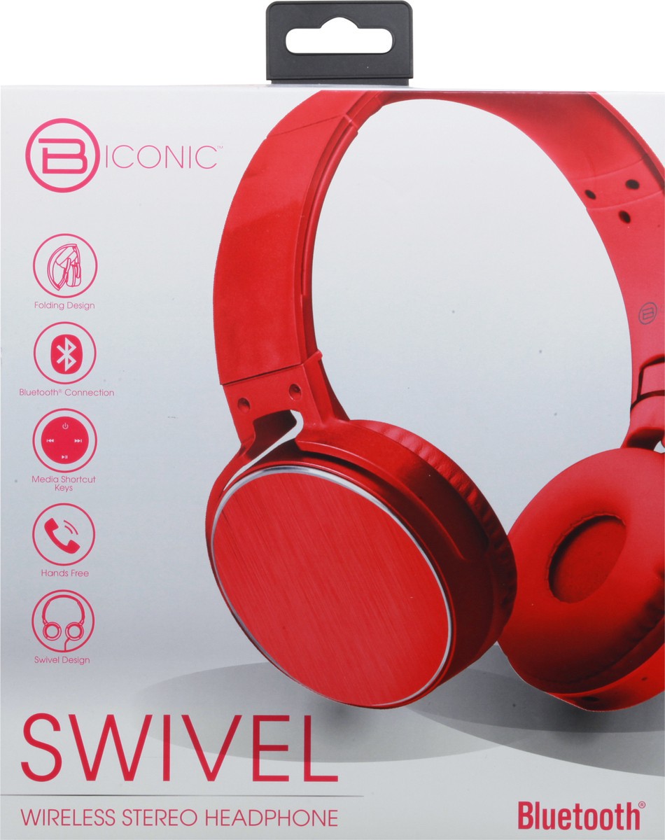 slide 1 of 10, B Iconic Swivel Swivel Wireless Bluetooth Stereo Headphone 1 ea, 1 ea