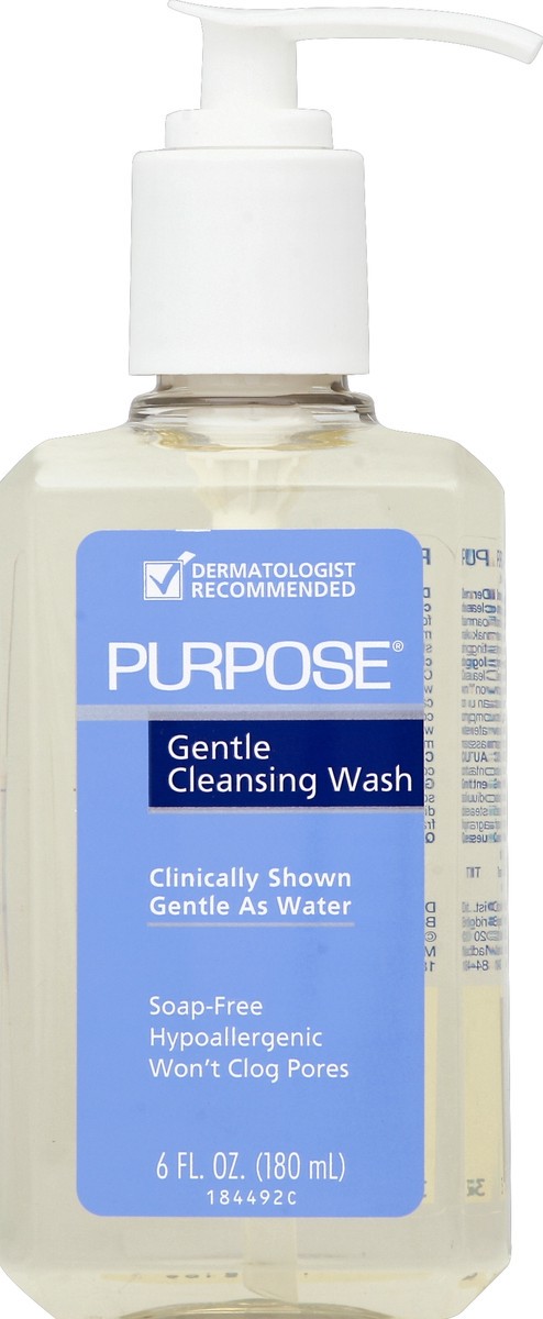 slide 2 of 2, Purpose Gentle Cleansing Face Wash, 6 oz