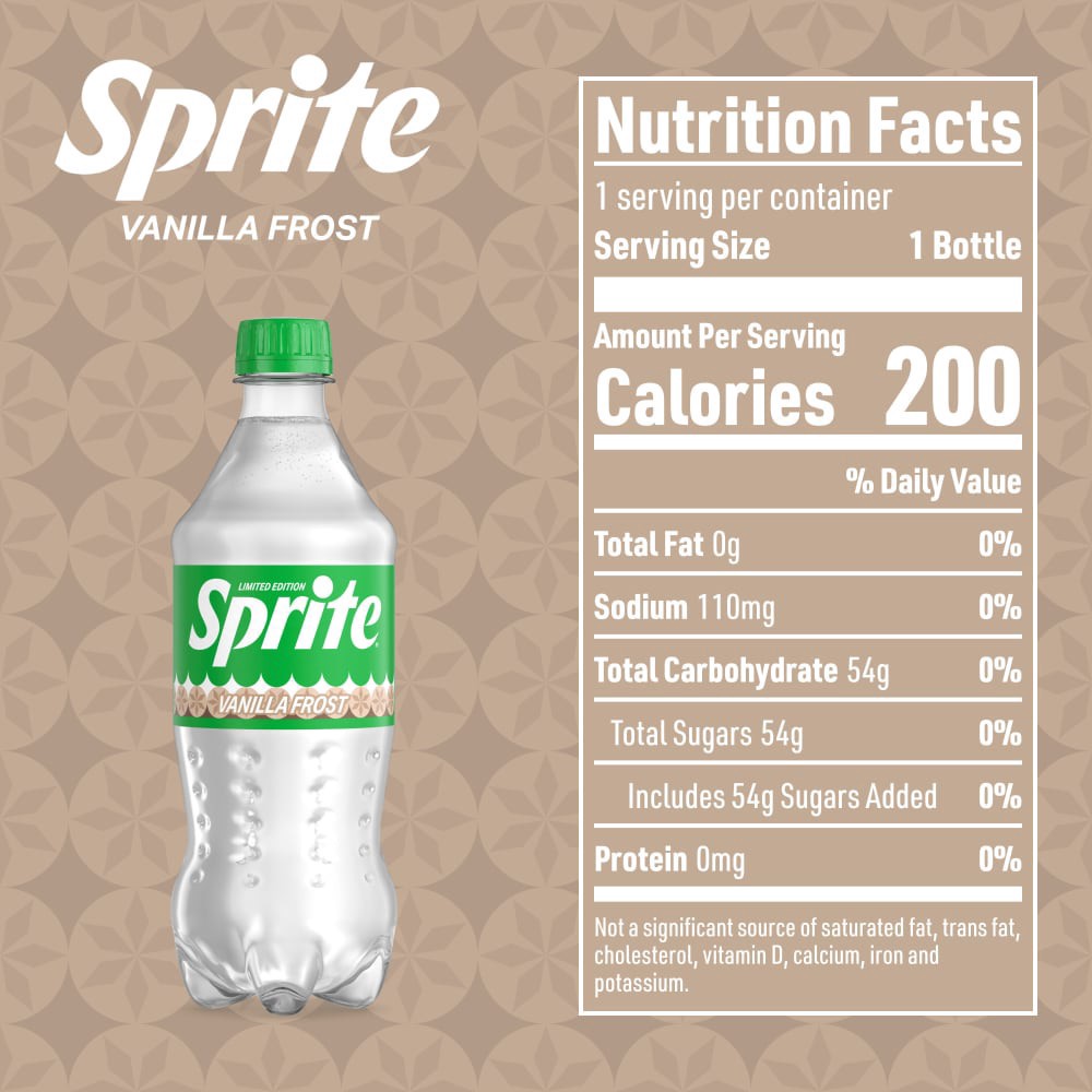 slide 5 of 6, Sprite Vanilla Frost Bottle, 20 fl oz, 20 fl oz