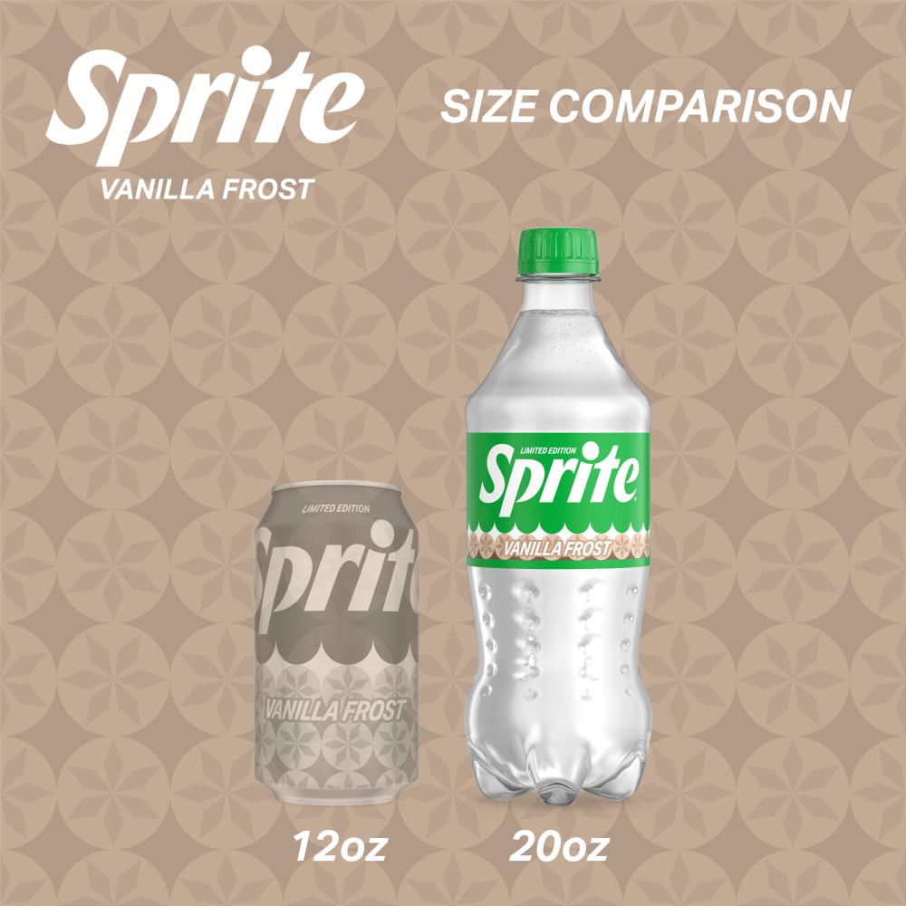 slide 3 of 6, Sprite Vanilla Frost Bottle, 20 fl oz, 20 fl oz