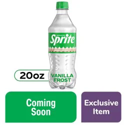 Sprite Vanilla Frost Bottle, 20 fl oz