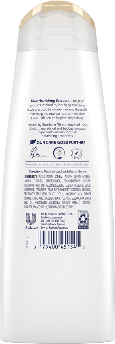 slide 4 of 4, Dove Nourishing Secrets Shampoo Smoothing, 12 oz, 12 oz