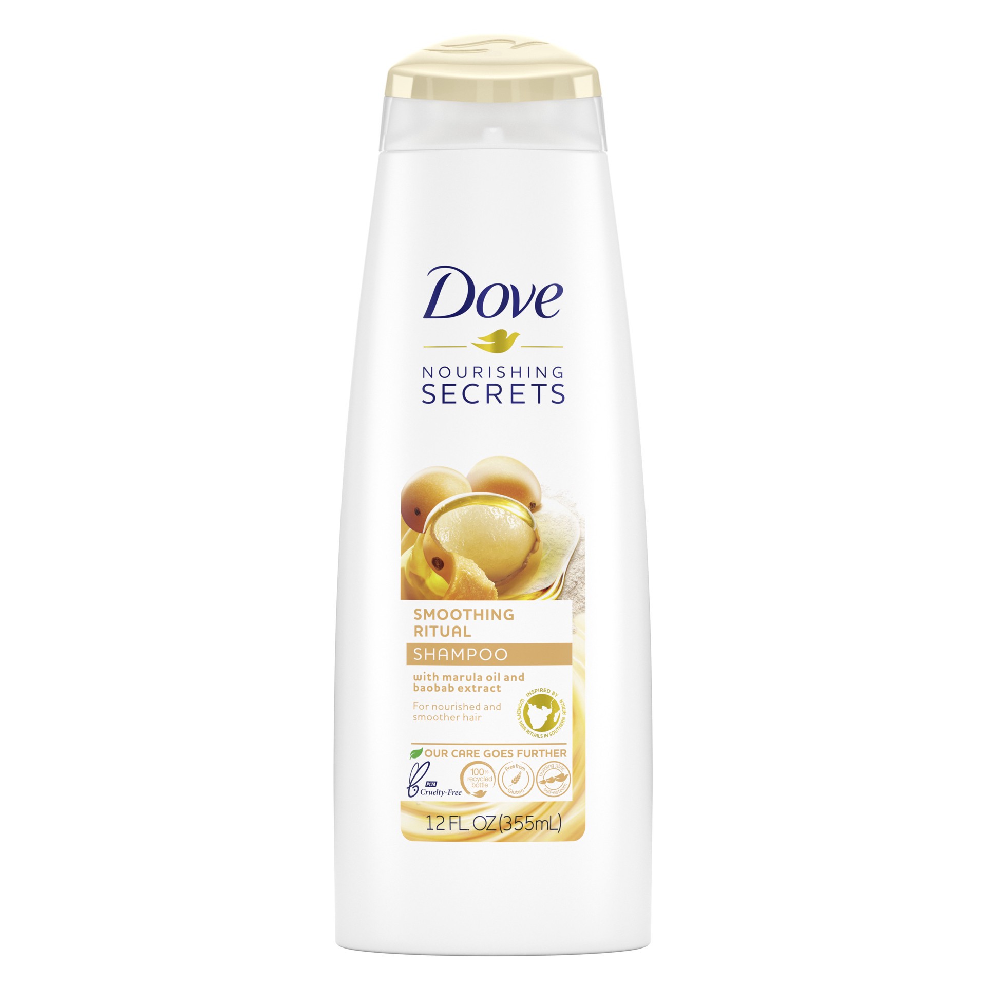 slide 1 of 4, Dove Nourishing Secrets Shampoo Smoothing, 12 oz, 12 oz