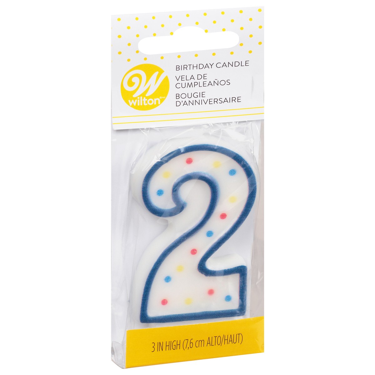 slide 6 of 9, Wilton 2 Birthday Candle 3 Inch 1 ea, 1 ct