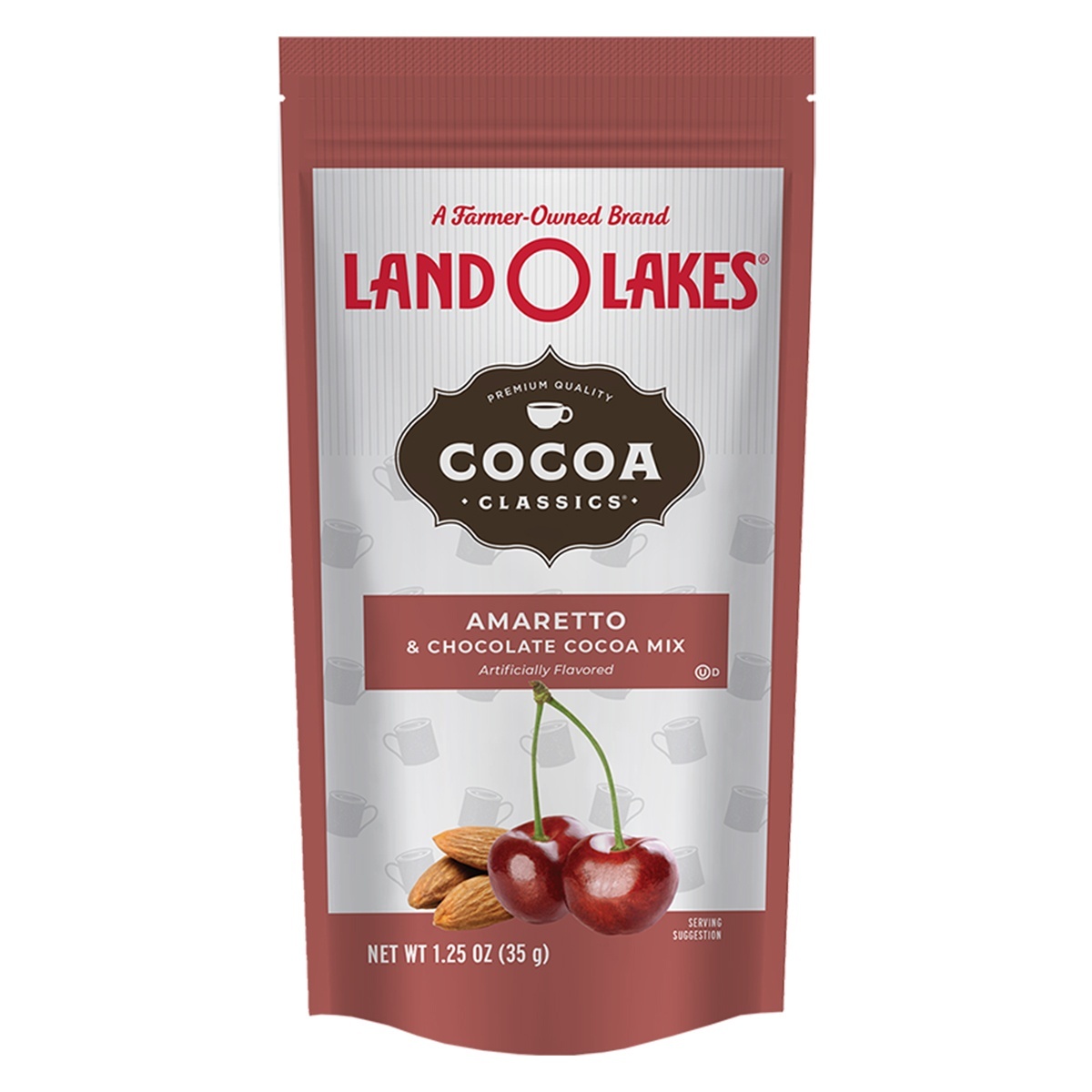 slide 1 of 1, Land O'Lakes Land O' Lakes Amaretto Hot Cocoa Mix, 1.25 oz