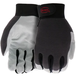 Boss Leather Palm Spandex Back Lg