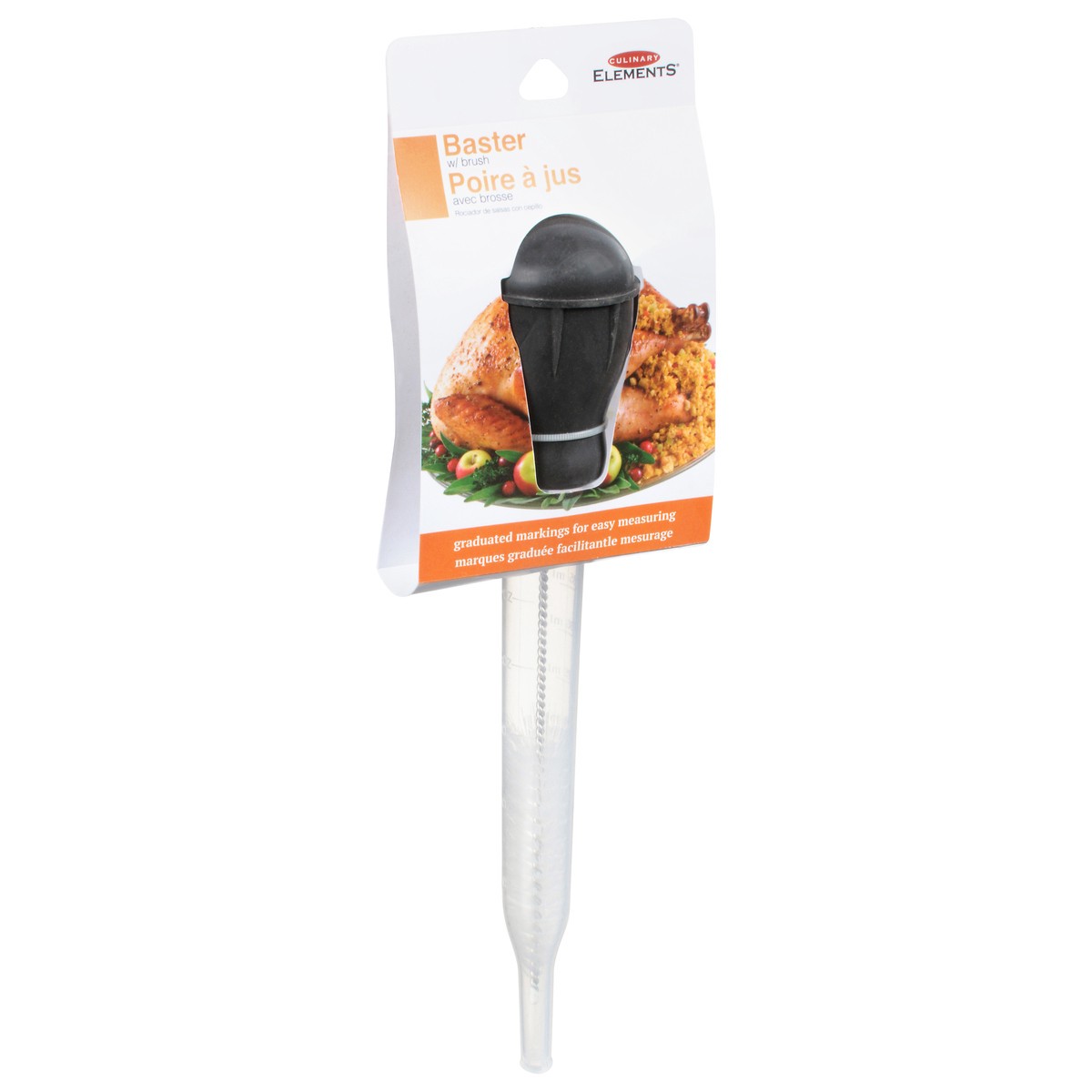 slide 2 of 12, Culinary Elements Ce Deluxe Baster W/ Brush, 1 ct