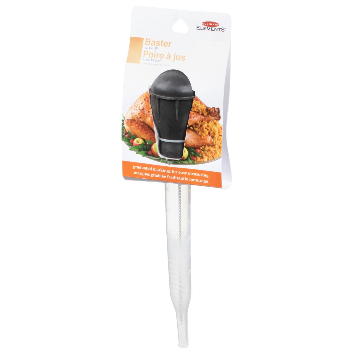 slide 10 of 12, Culinary Elements Ce Deluxe Baster W/ Brush, 1 ct