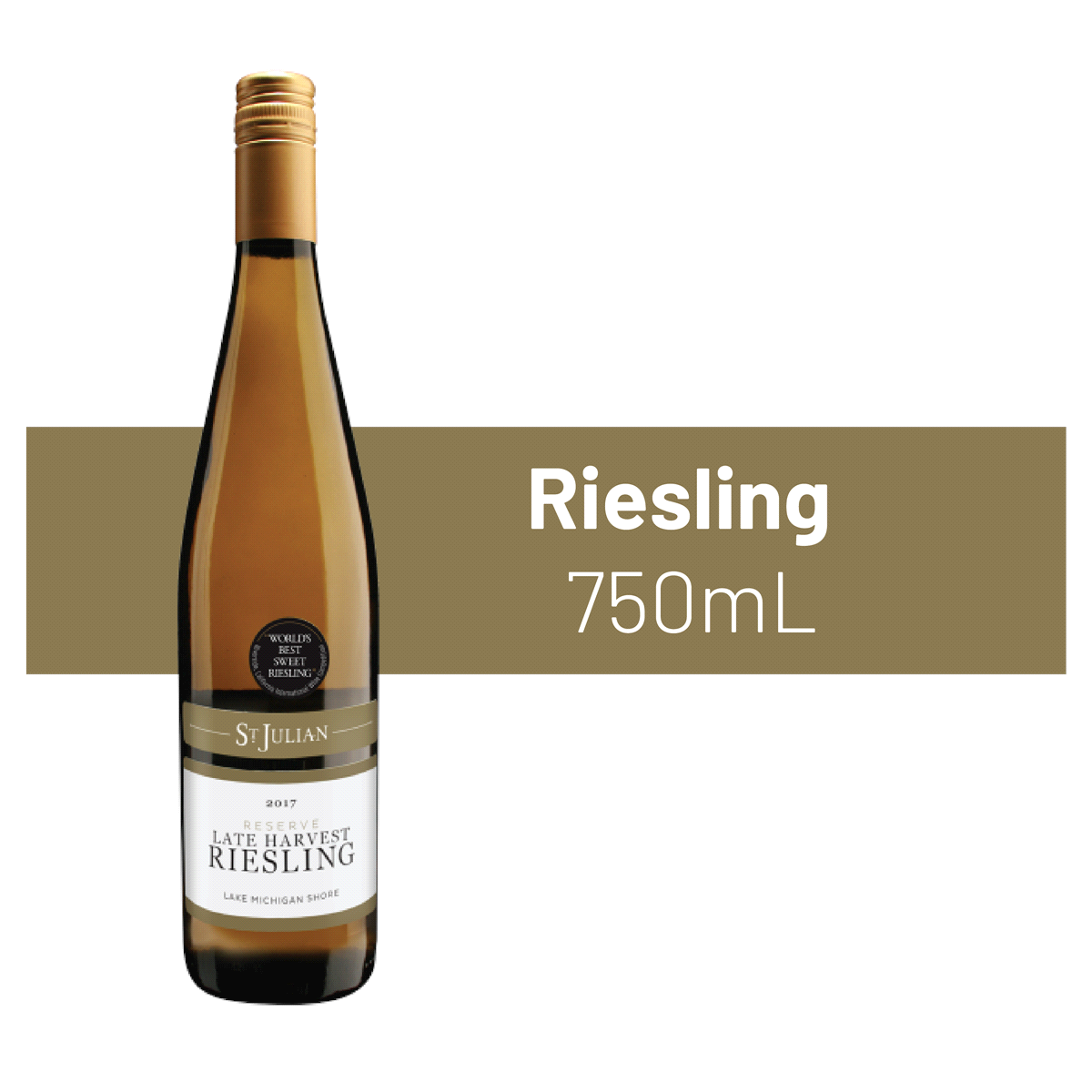 slide 1 of 2, St. Julian Late Harvest Riesling Wine, 750 ml