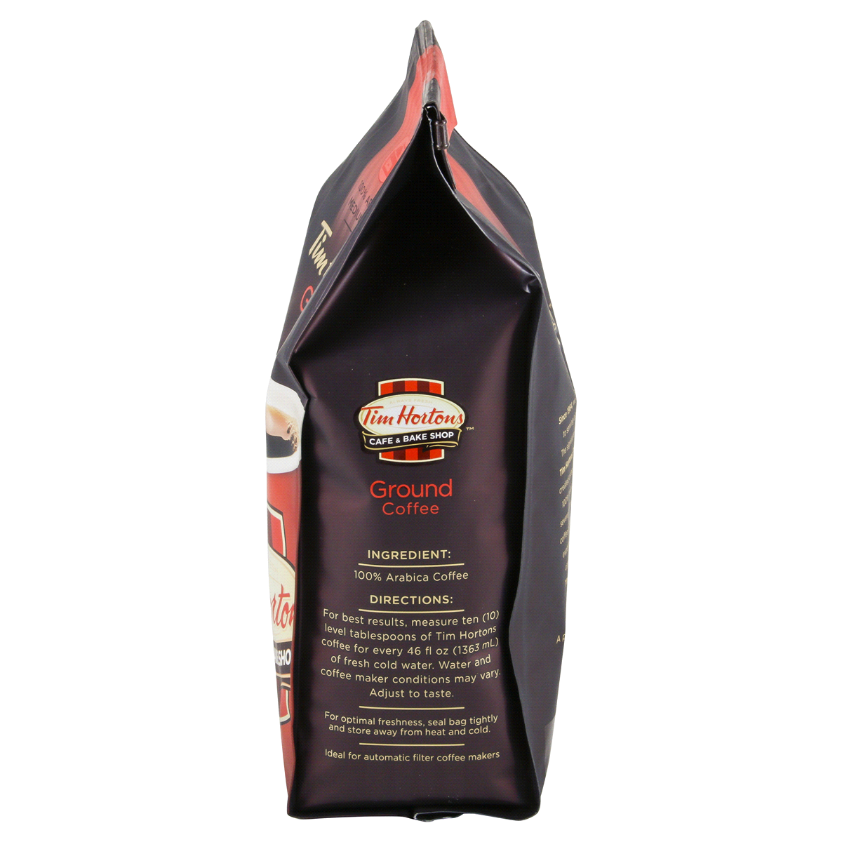 slide 9 of 39, Tim Hortons Medium Roast Ground Coffee - 12oz, 12 oz