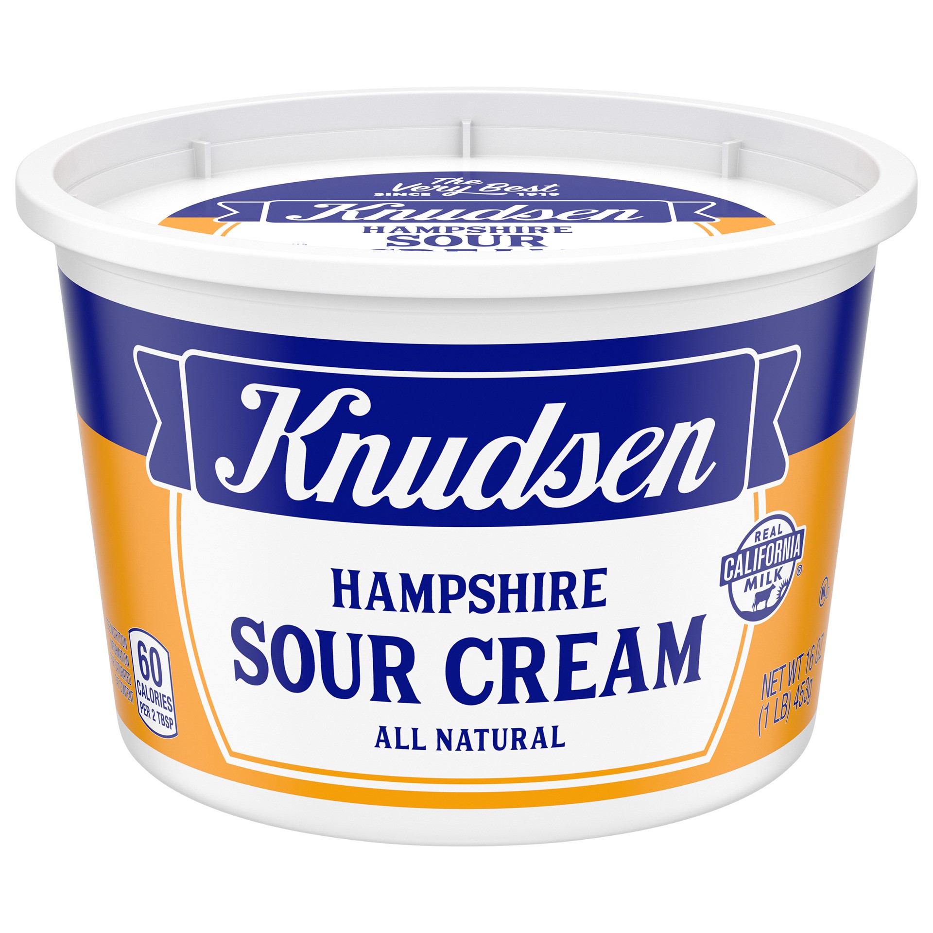 slide 1 of 6, Knudsen Hampshire 100% Natural Sour Cream, 16 oz Tub, 16 oz