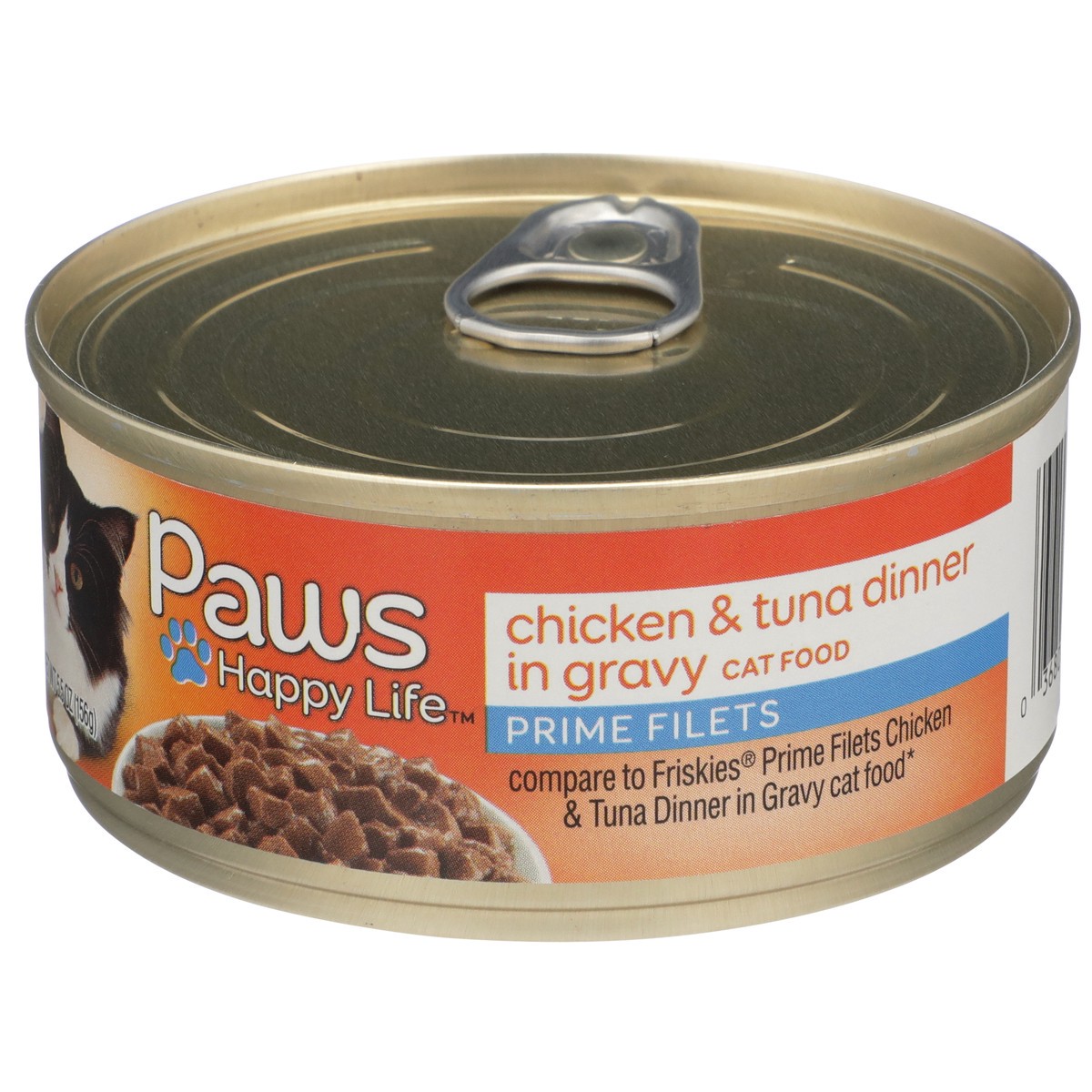 slide 6 of 11, Paws Happy Life Chicken & Tuna Dinner In Gravy Prime Filets Cat Food, 5.5 oz