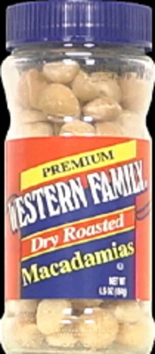 slide 1 of 1, Western Family Macadamia Nuts, 6.5 oz