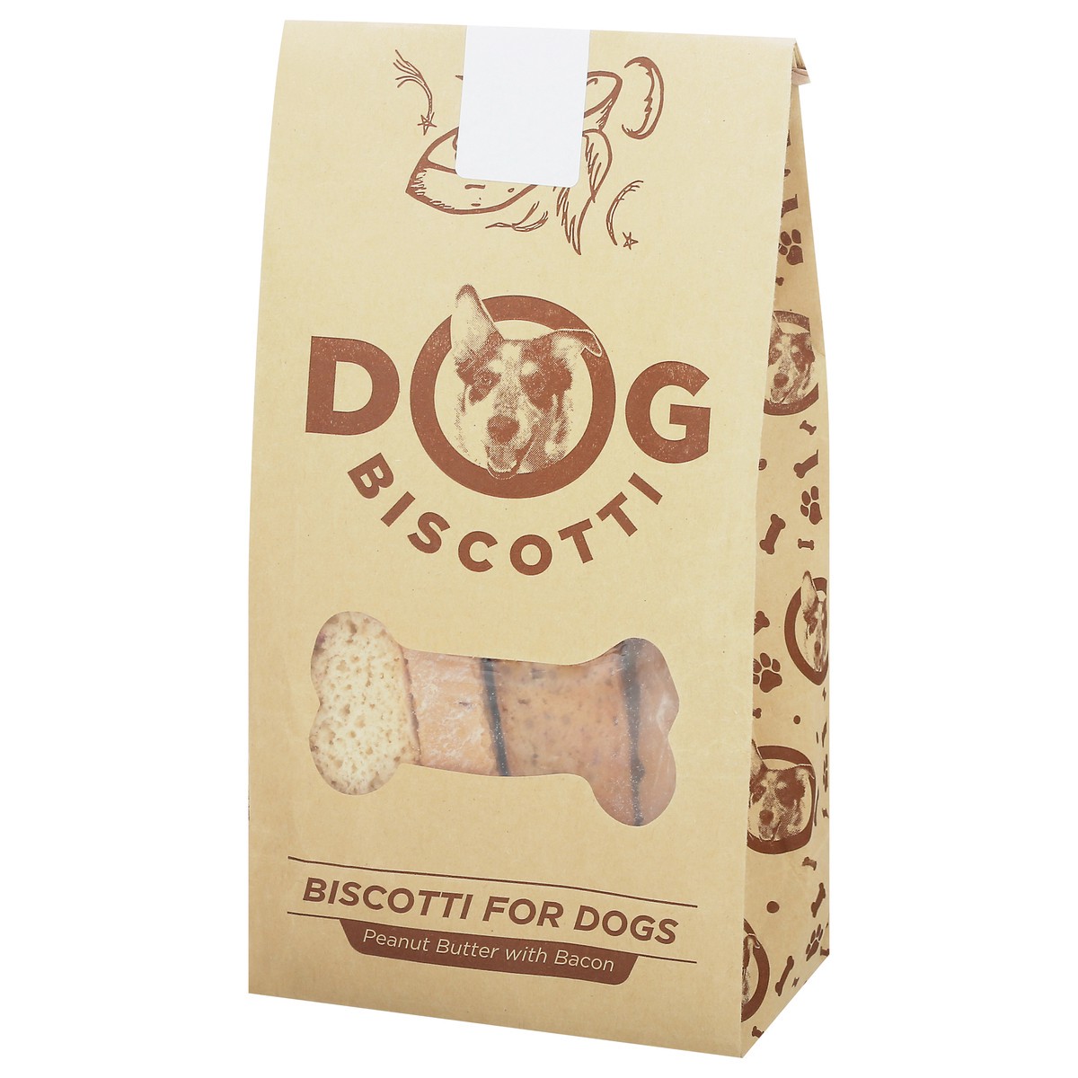 slide 5 of 12, Enrico Biscotti Peanut Butter with Bacon Biscotti for Dogs 8 oz Bag, 8 oz