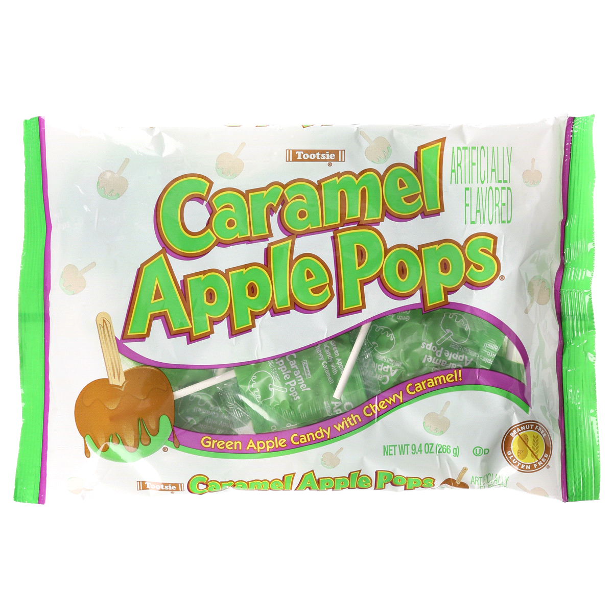 slide 1 of 2, Tootsie Roll Caramel Apple Pops, 9.4 oz