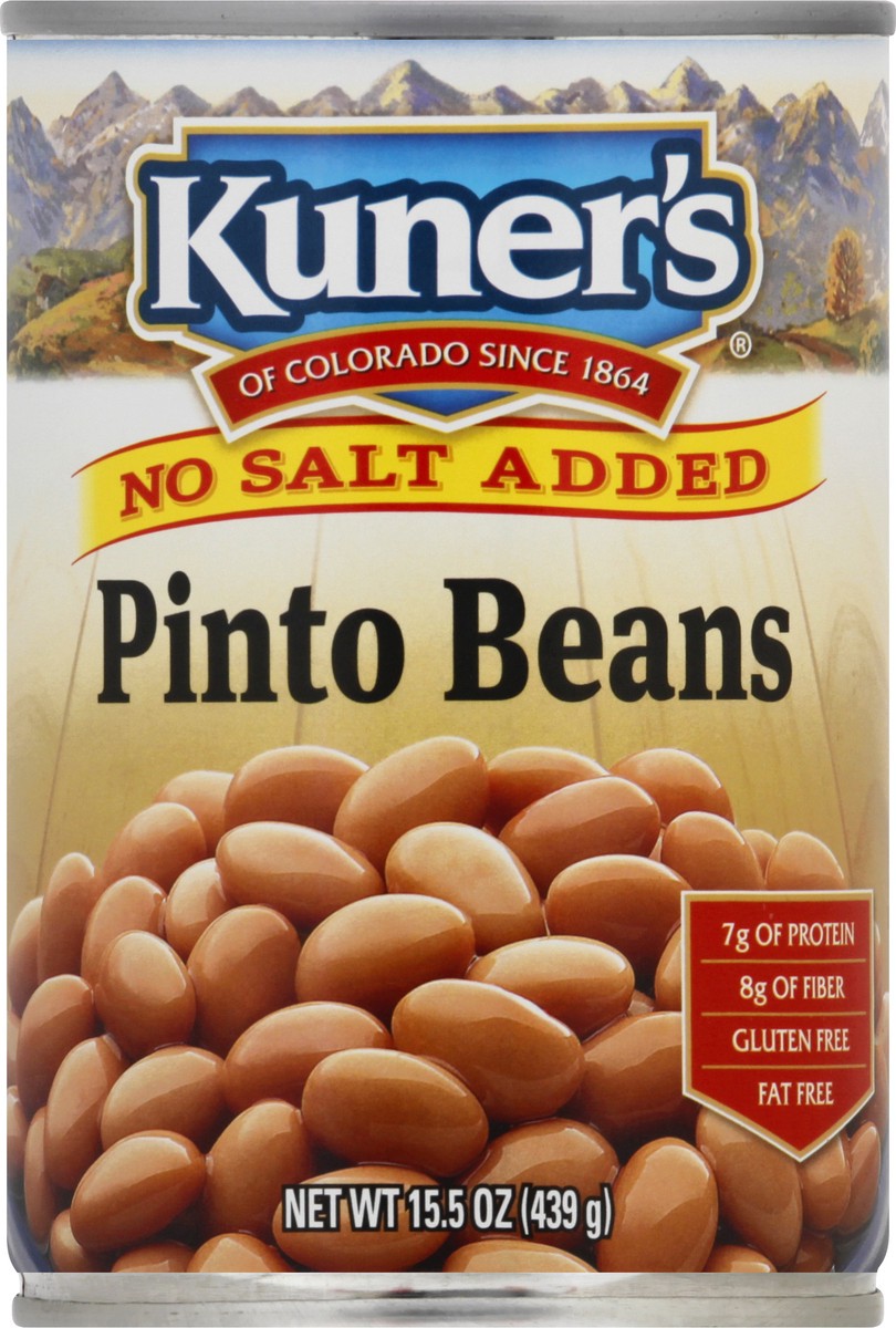 slide 3 of 12, Kuner's No Salt Added Pinto Beans 15.5 oz, 15.5 oz