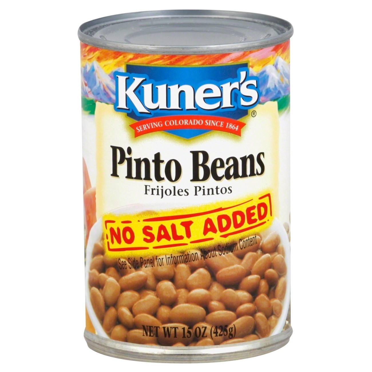 slide 1 of 12, Kuner's No Salt Added Pinto Beans 15.5 oz, 15.5 oz