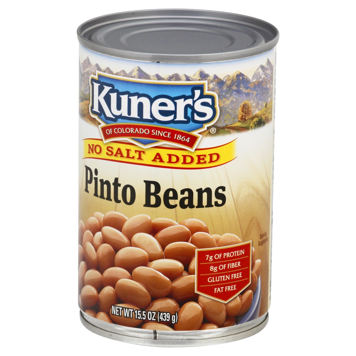 slide 4 of 12, Kuner's No Salt Added Pinto Beans 15.5 oz, 15.5 oz