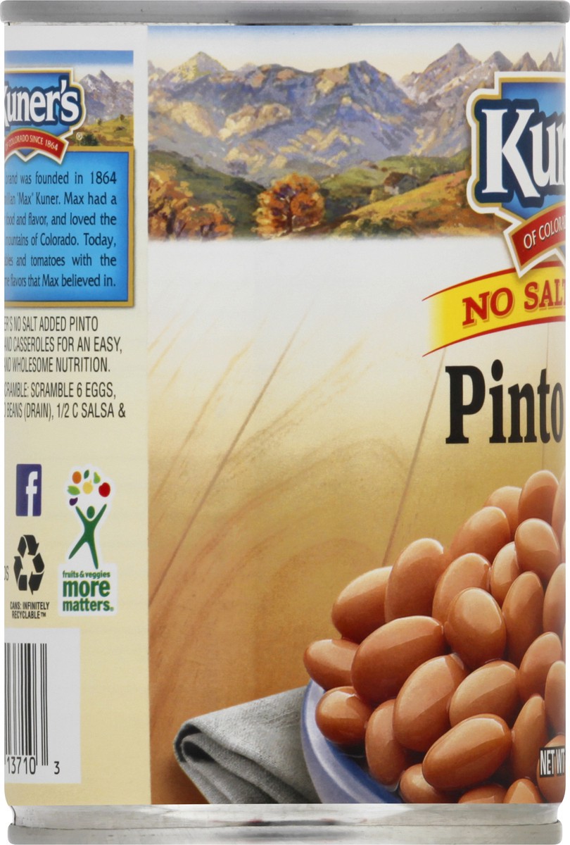 slide 11 of 12, Kuner's No Salt Added Pinto Beans 15.5 oz, 15.5 oz