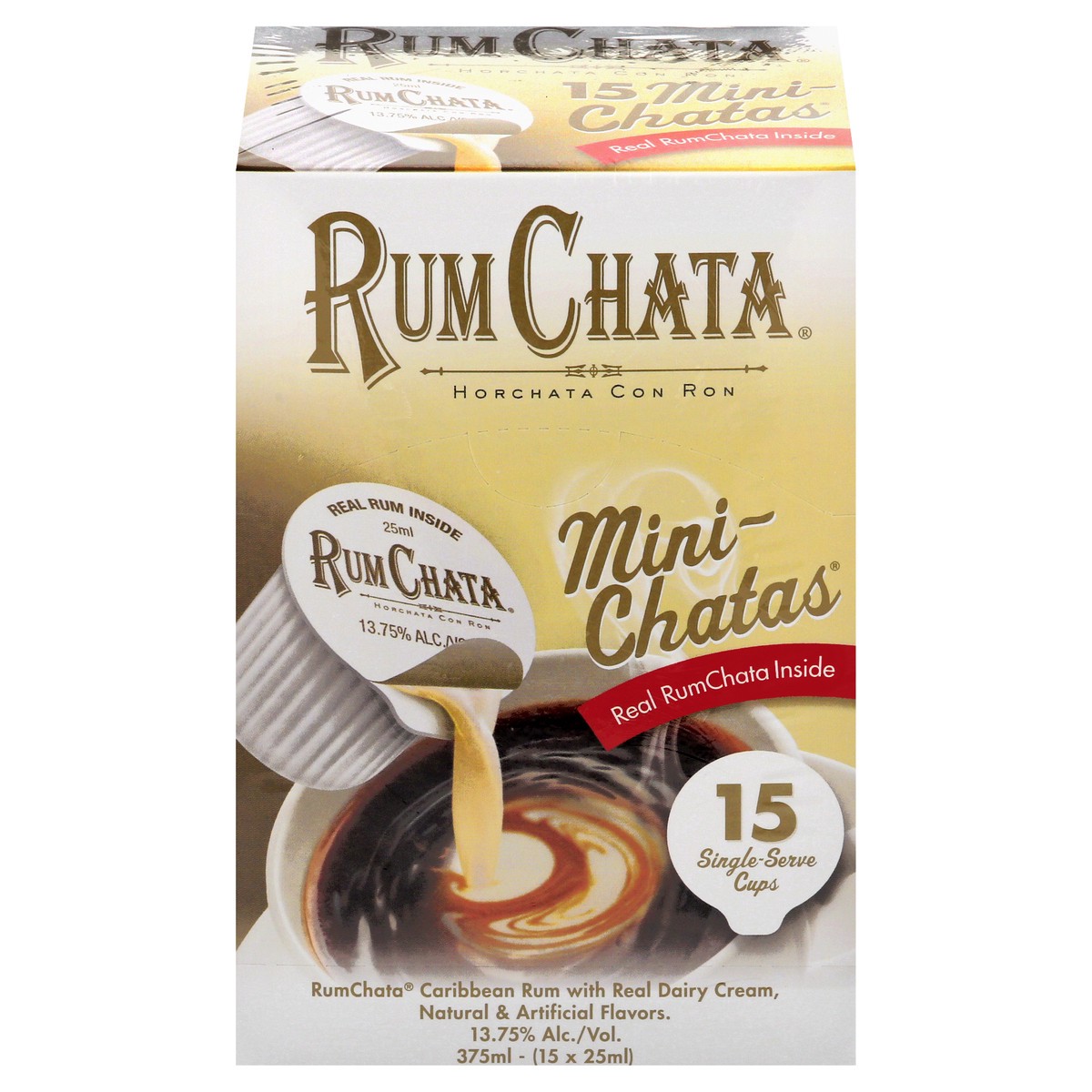 slide 1 of 9, RumChata Flavored Rum Coffee Creamers - 15pk/25ml Units, 15 ct; 25 ml