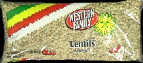 slide 1 of 1, Western Family Lentils, 16 oz