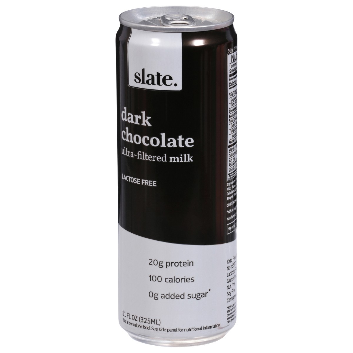 slide 5 of 9, Slate Dark Chocolate High Protein Milk Shake 11oz, 11 fl oz