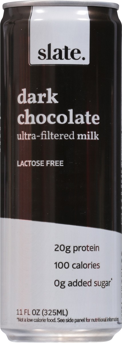 Slate Milk Dark Chocolate Ultra-Filtered Milk Lactose Free - Case of 12/11  oz