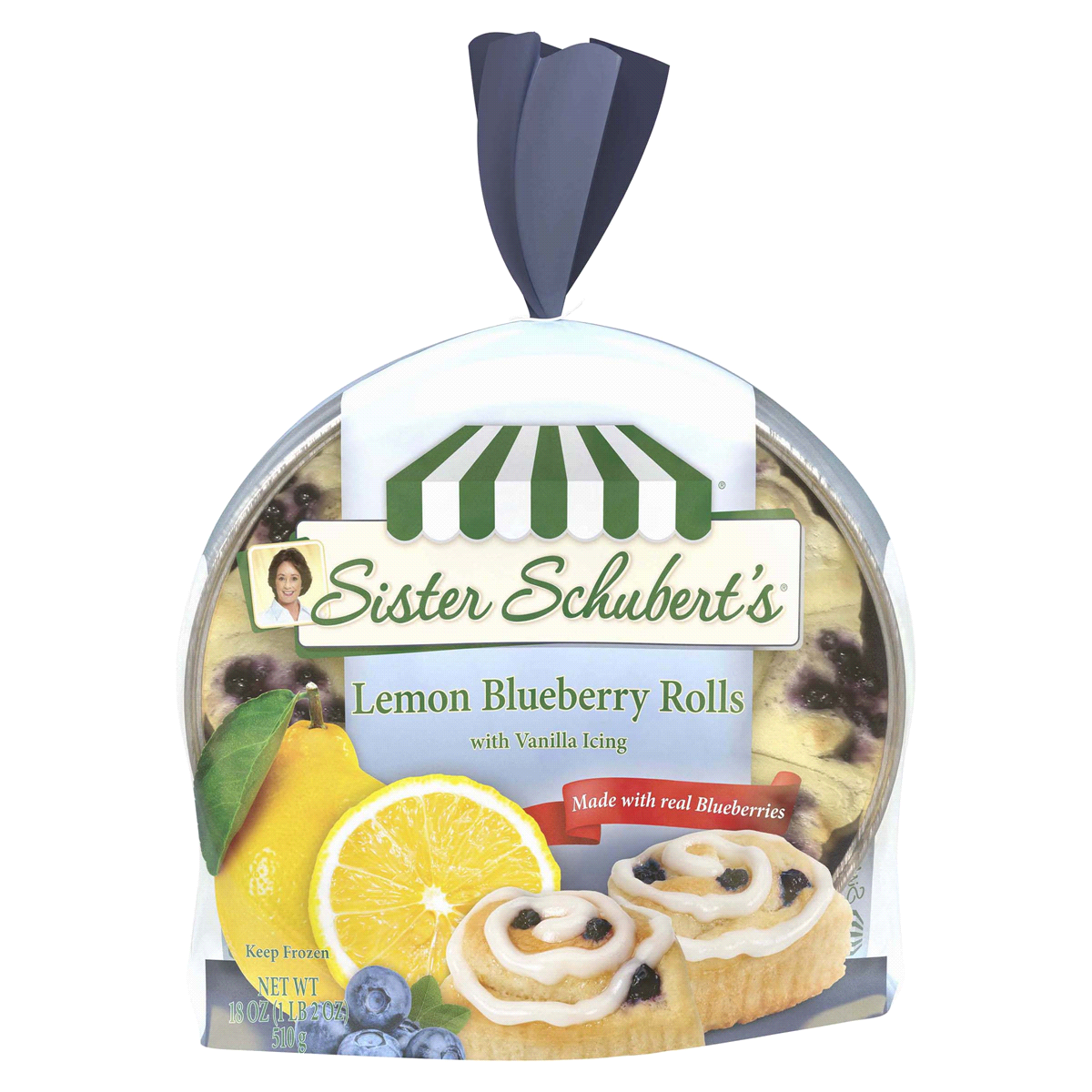 Sister Schuberts Lemon Blueberry Rolls With Vanilla Icing 18 oz | Shipt