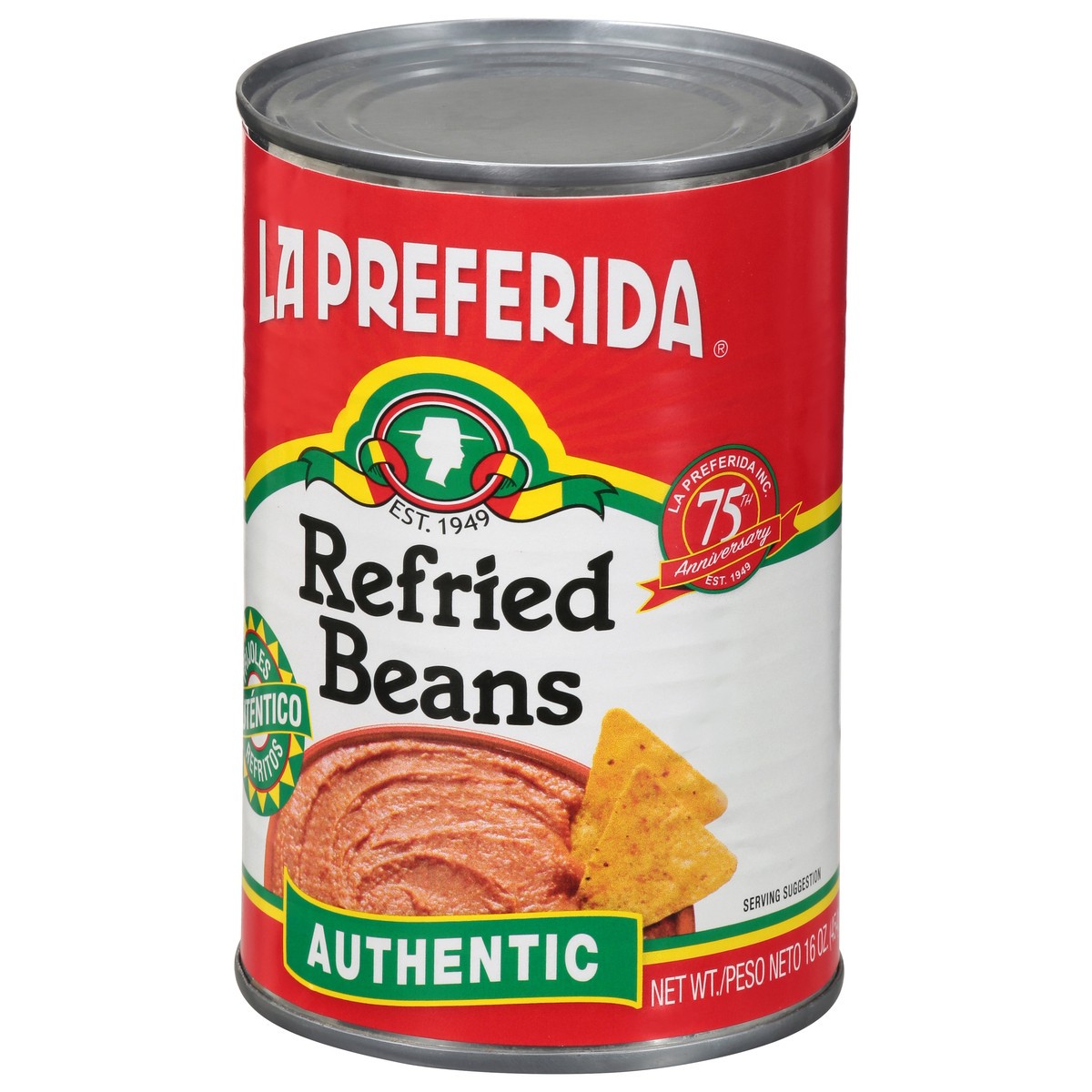 slide 2 of 4, La Preferida Authentic Refried Beans 16 oz, 16 oz