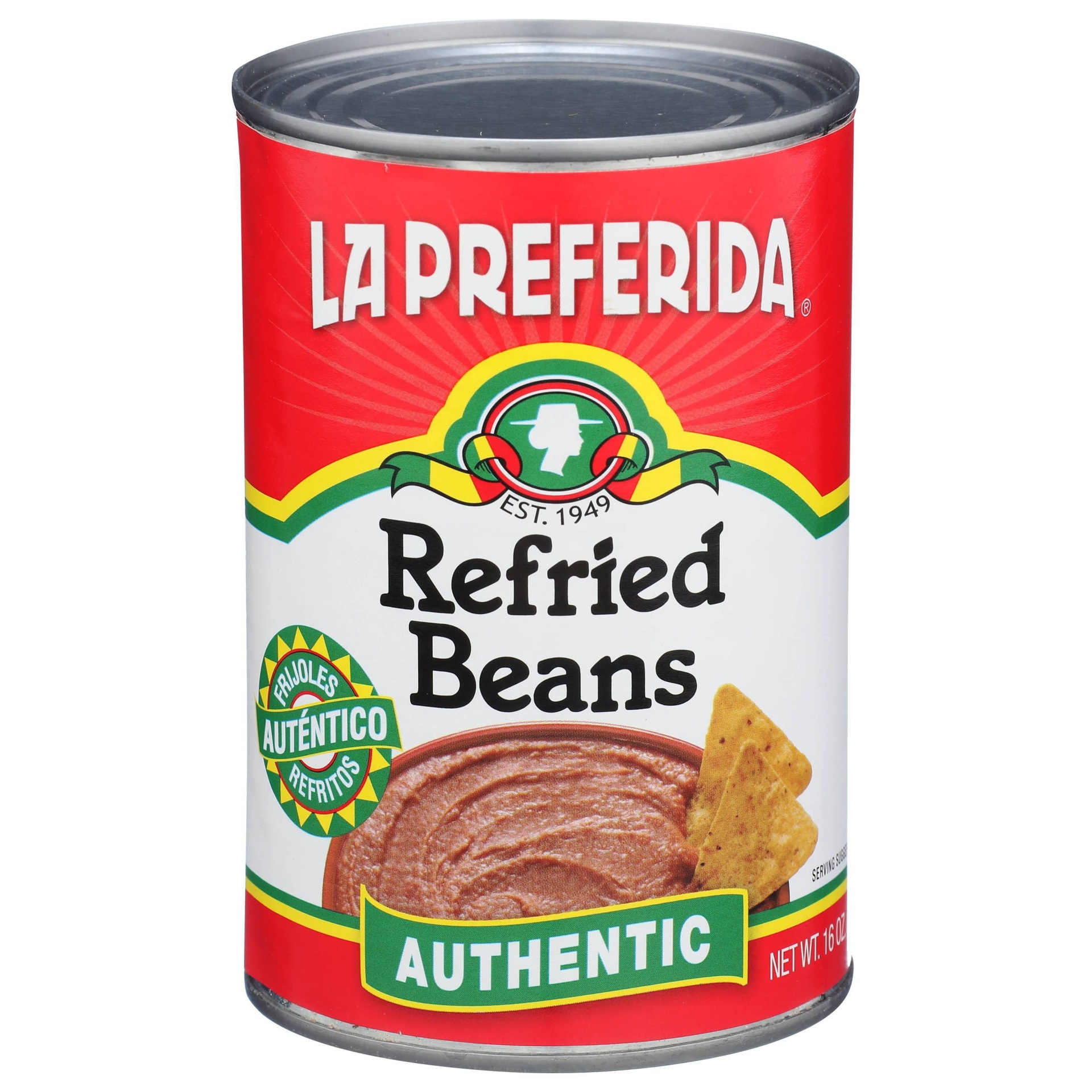 slide 1 of 1, La Preferida Authentic Refried Beans, 16 oz