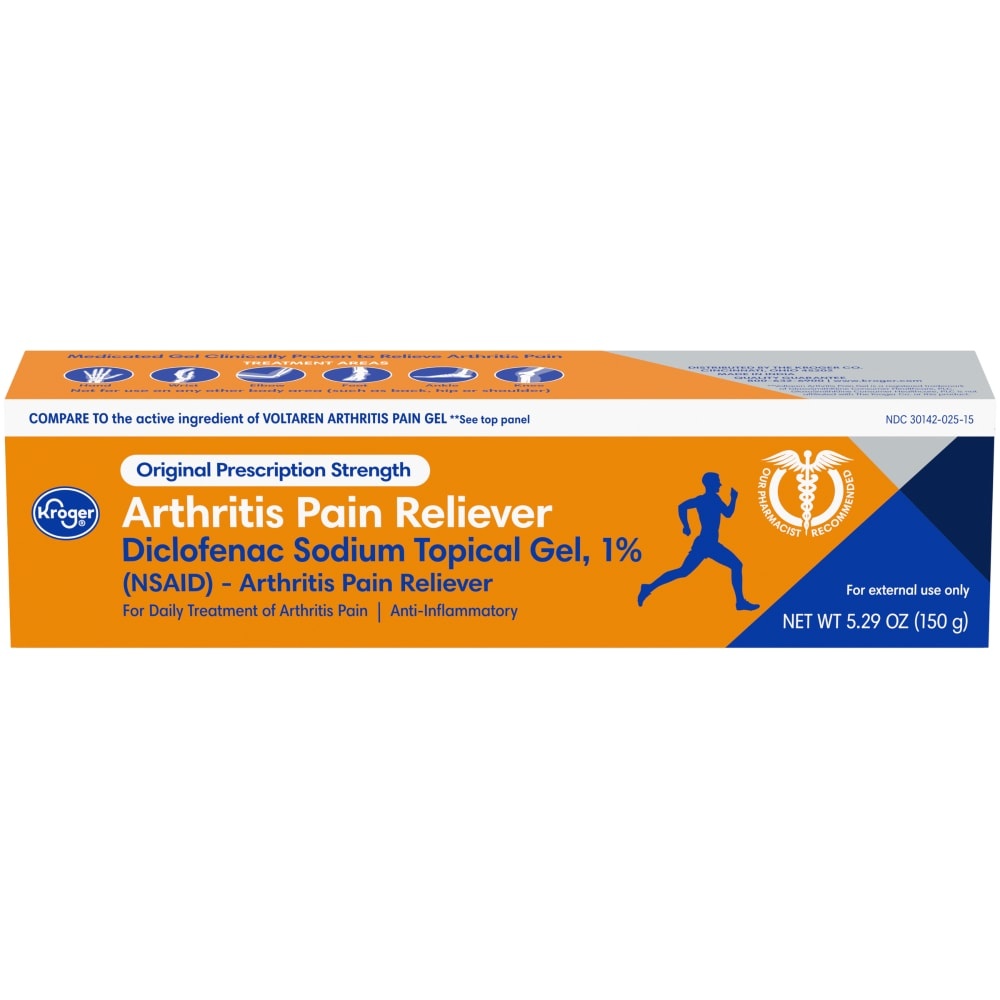 slide 1 of 1, Kroger Arthritis Pain Reliever Topical Gel, 5.29 oz