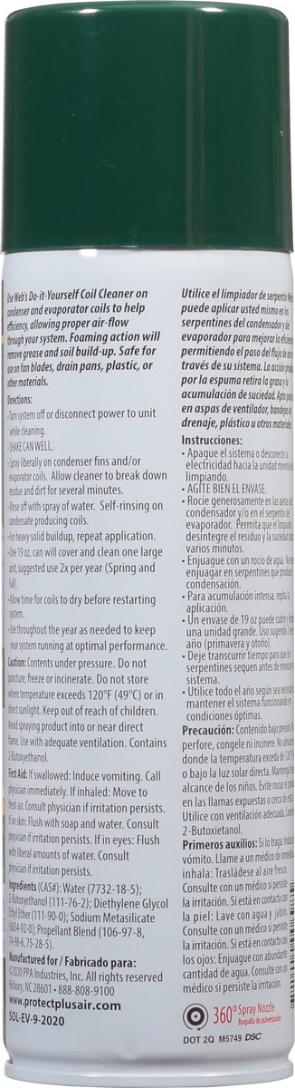 slide 5 of 9, WEB Coil Cleaner 19 oz, 19 oz