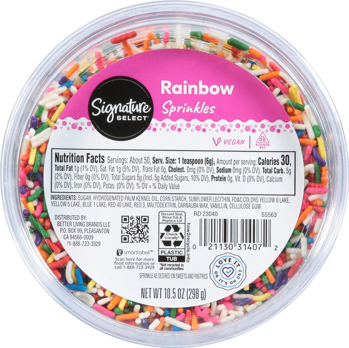 Signature Select Rainbow Sprinkles 10.5 oz 10.5 oz | Shipt