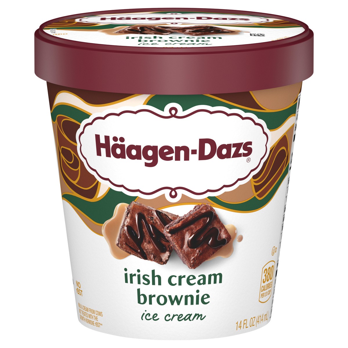 slide 1 of 5, HAAGEN-DAZS Irish Cream Brownie Ice Cream 14 fl. oz. Tub, 14 fl oz