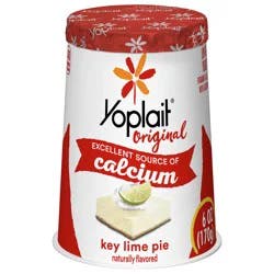 Yoplait Original Low Fat Key Lime Pie Yogurt Cup, Good Source of Calcium, 6 oz