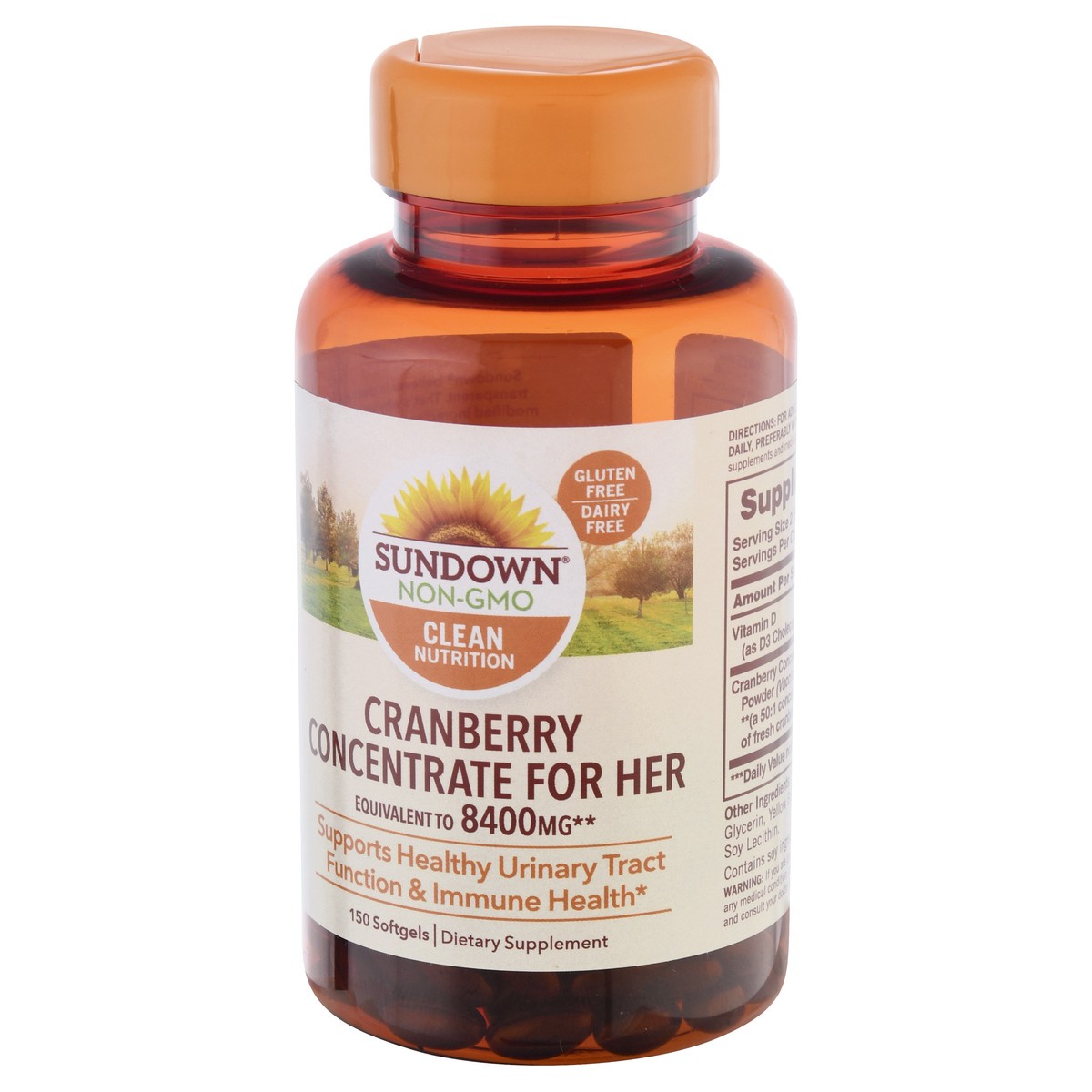 slide 3 of 9, Sundown Clean Nutrition 8400 mg Softgels for Her Cranberry Concentrate 150 ea, 150 ct