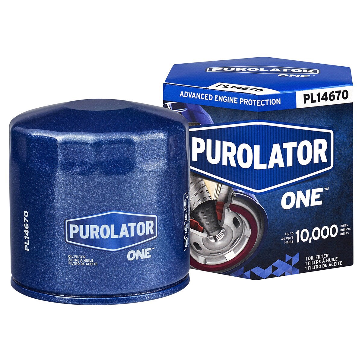 slide 1 of 17, Purolator PL14670 PurolatorONE Advanced Engine Protection Oil Filter, 1 ct