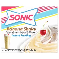 Sonic Banana Shake Instant Pudding