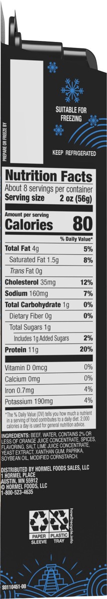 slide 9 of 13, HERDEZ Fully Cooked Entree Beef Barbacoa, 15 oz