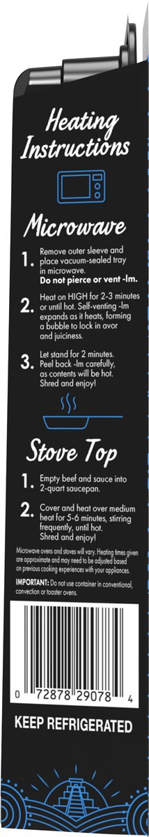 slide 10 of 13, HERDEZ Fully Cooked Entree Beef Barbacoa, 15 oz