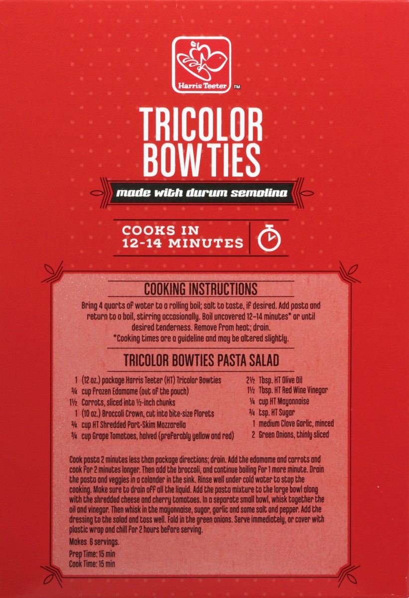 slide 10 of 10, Harris Teeter Bow Ties - TriColor, 12 oz