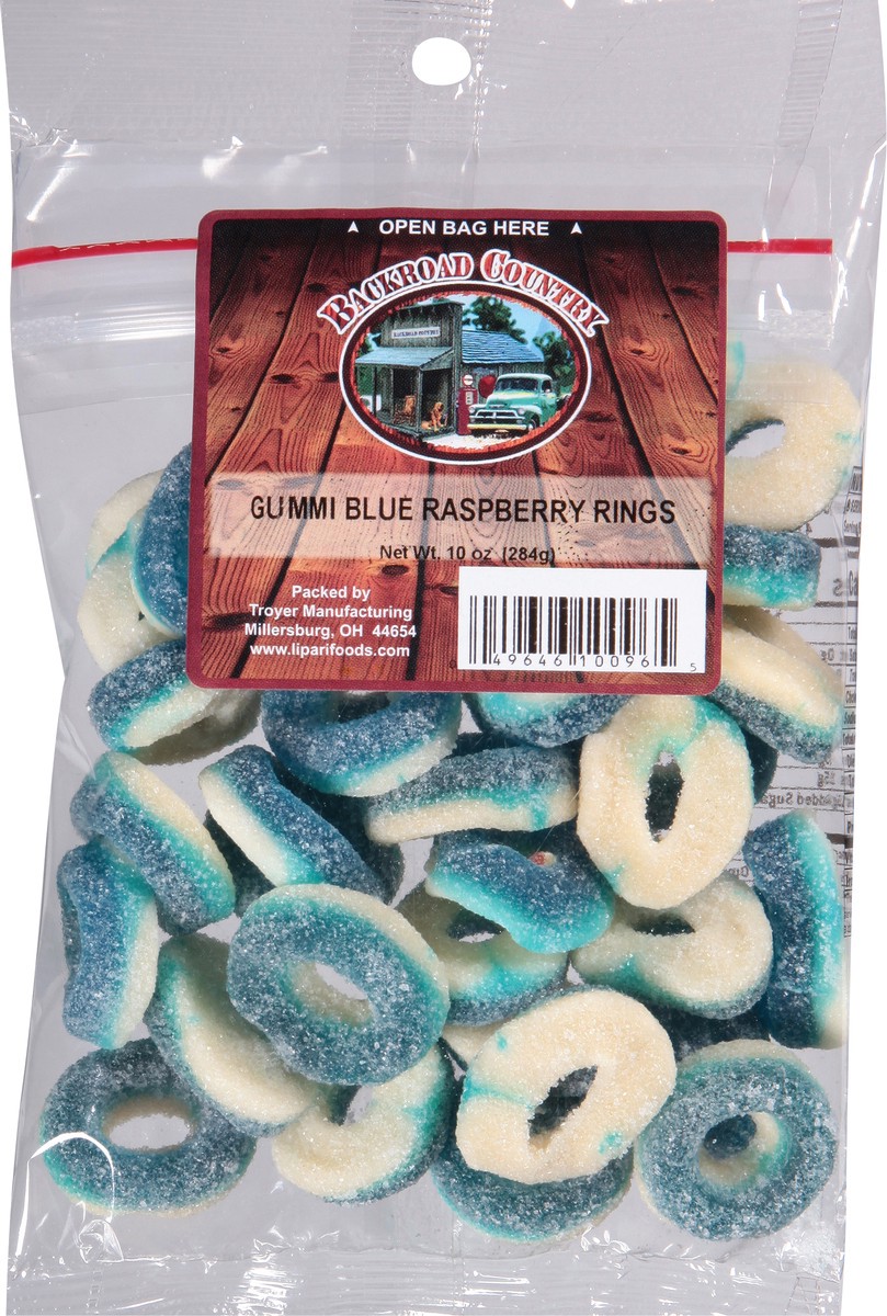 slide 6 of 14, Backroad Country Blue Raspberry Gummi Rings 10 oz, 1 ct