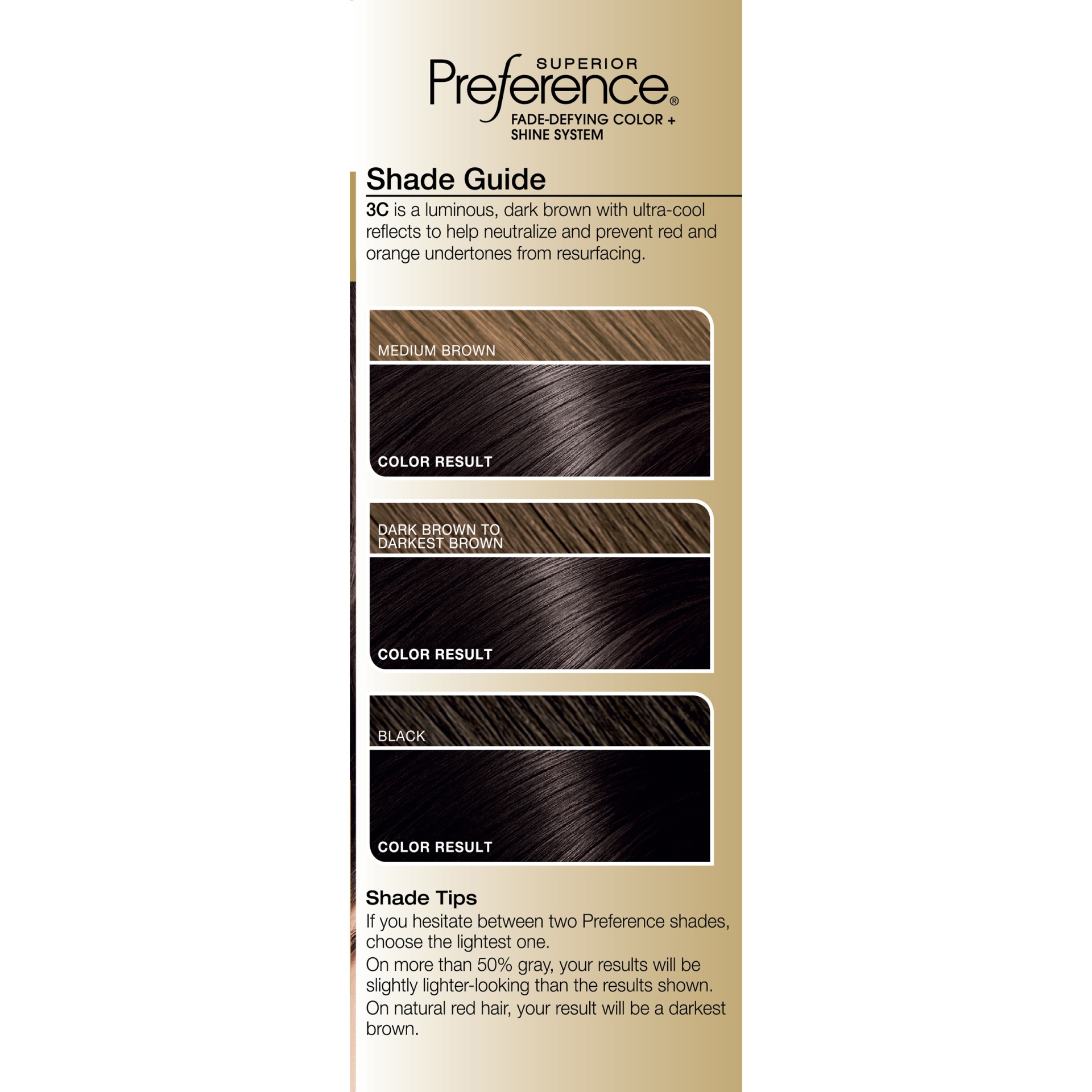 slide 6 of 8, L'Oréal Superior Preference 3C Cool Darkest Brown, 1 ct