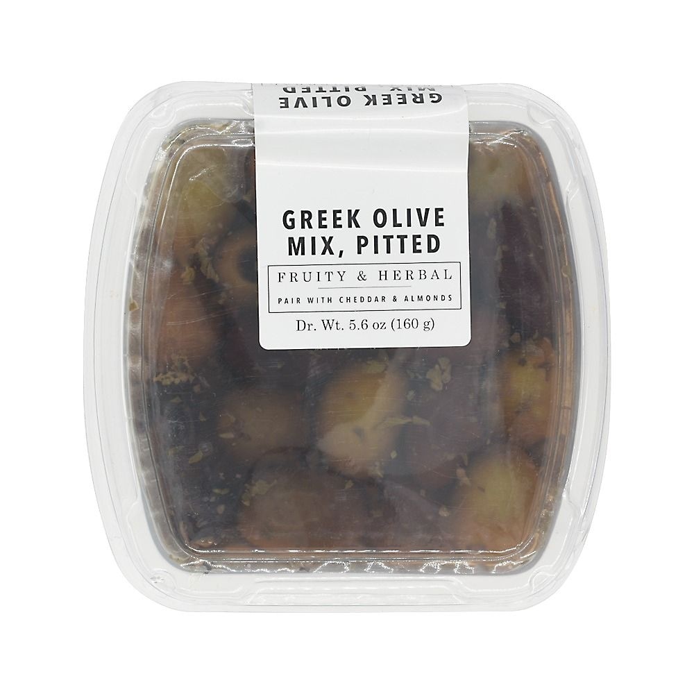 slide 1 of 1, Murray's Fiery & Bold Mixed Greek Olives & Crushed Chiles Pitted, 5.6 oz