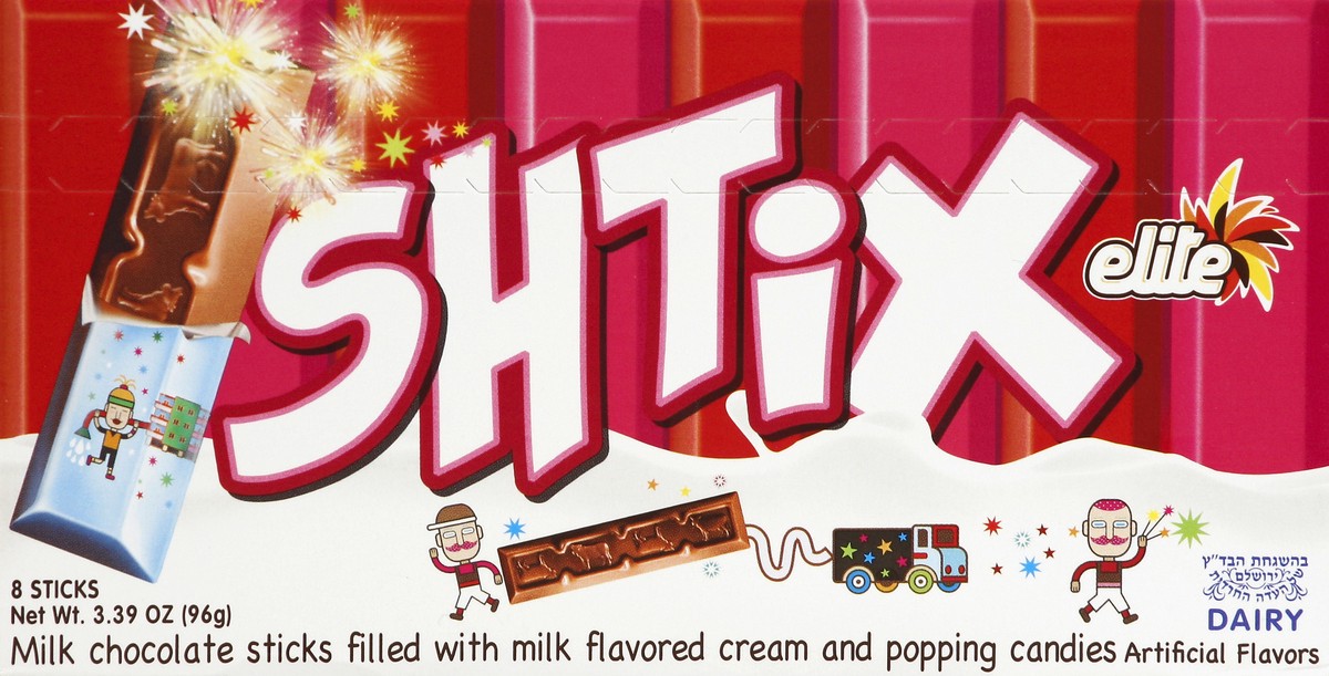 slide 4 of 5, Elite Shtix Milk Chocolate Sticks With Popping Candies, 3.4 oz