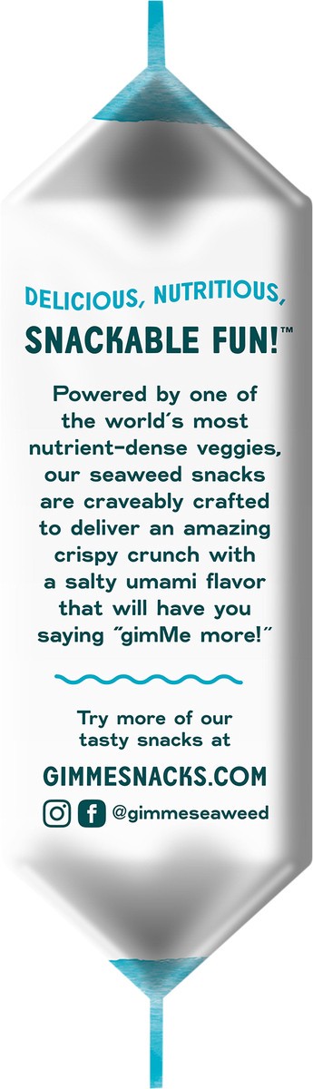 slide 5 of 7, gimMe Organic Roasted Sea Salt Seaweed Snacks 0.17 oz, 0.17 oz