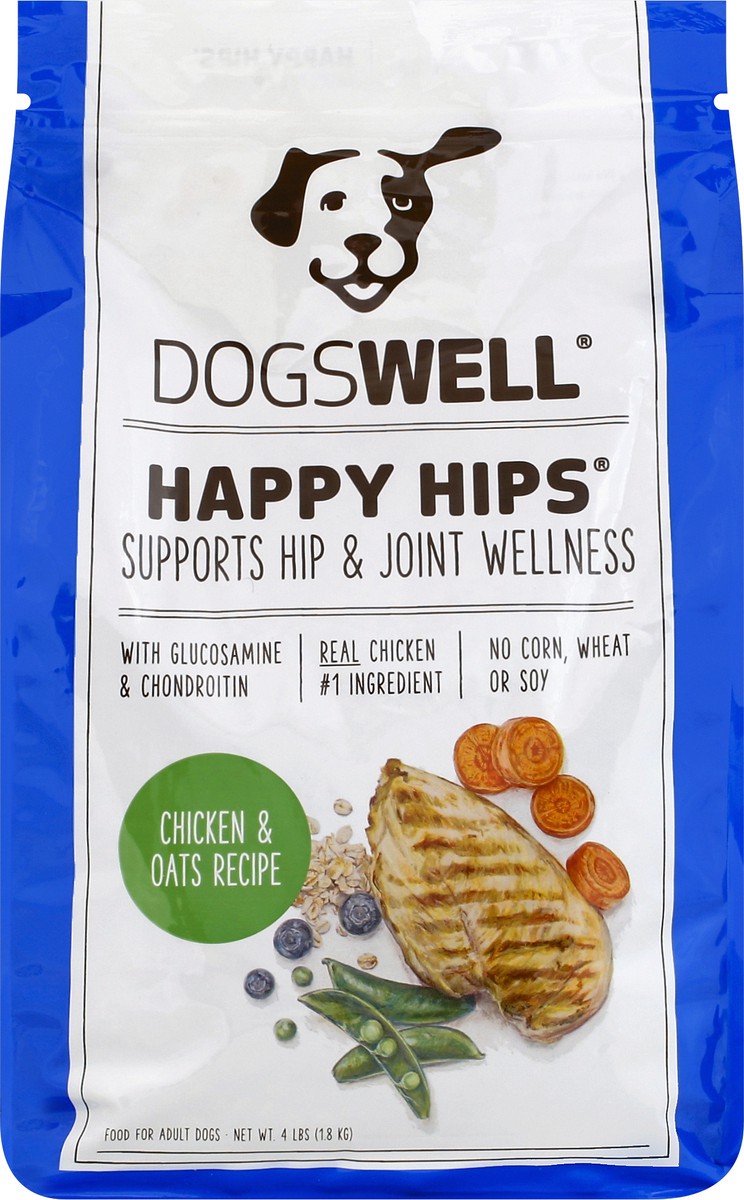 slide 5 of 6, Dogswell Happy Hips Chicken Oats, 64 oz