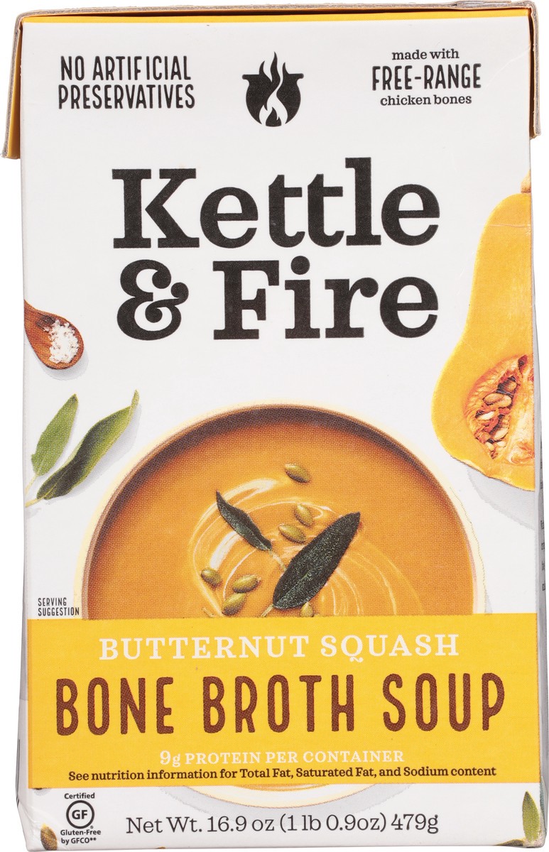 slide 5 of 9, Kettle & Fire Organic Butternut Squash Bone Broth Soup 16.9 oz, 16.9 fl oz