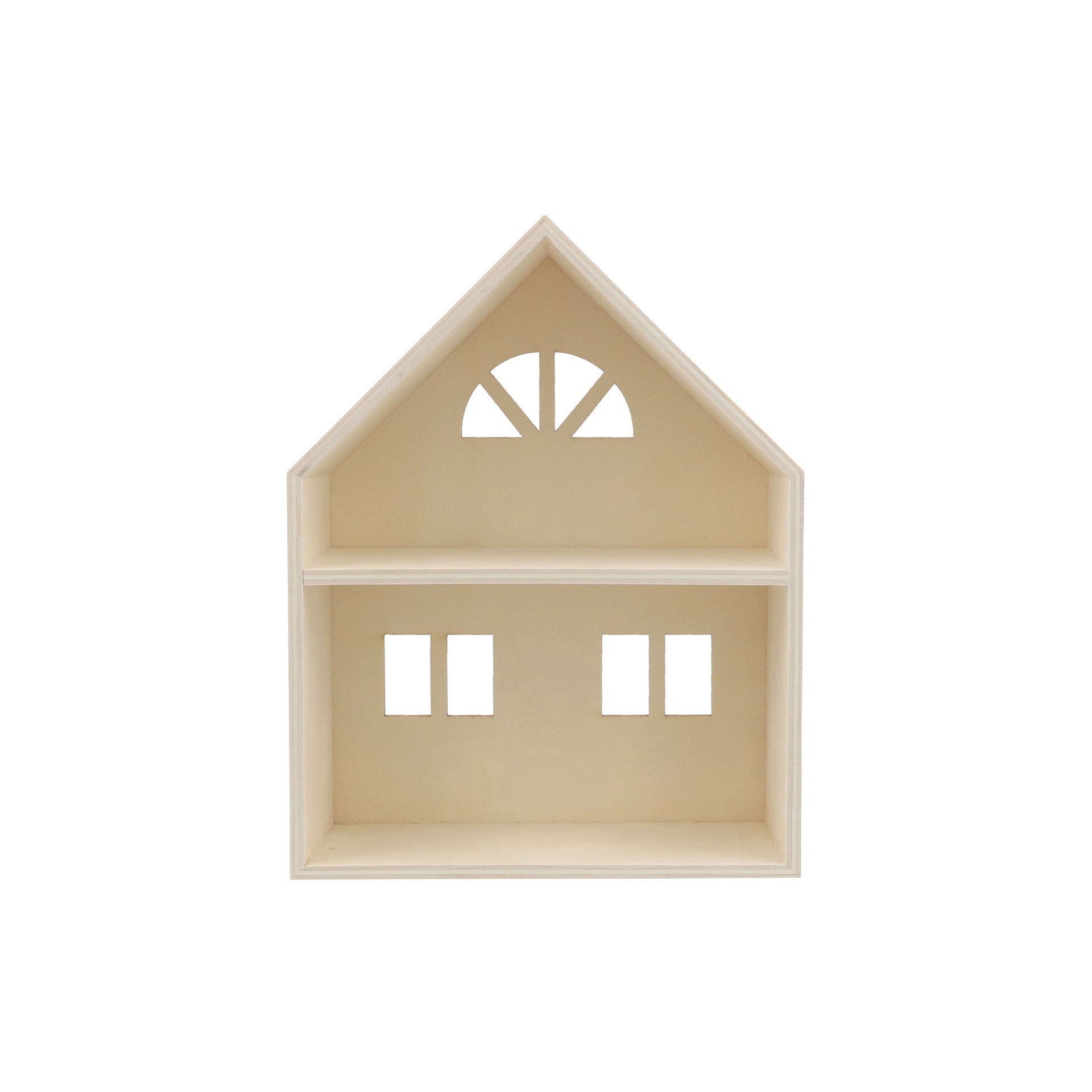 slide 3 of 3, Wood House Kit By Creatology, 9.3 in x 7 in x 2.5 in